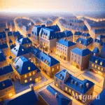 Illustration d'une ville vue du dessus pour illustrer nos escape games urbains